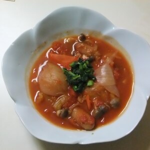 残り野菜deミネストローネ♪